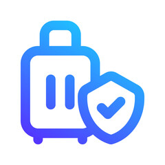 Obraz premium baggage gradient icon