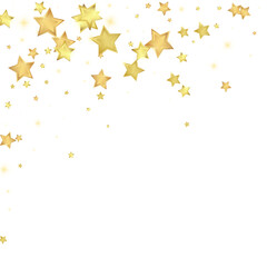 Magic stars vector overlay.  Gold stars scattered