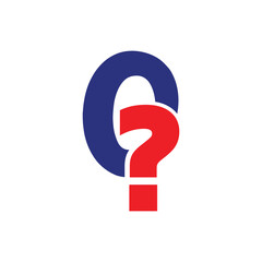 question mark logo vector