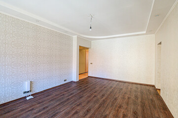 standard room interior apartment. view kind of decor home decoration in hostel house for sale. empty room renovated