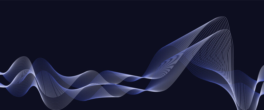 double music or audio wave line pattern isolated, vector illustration for music, audio, entertainment, web