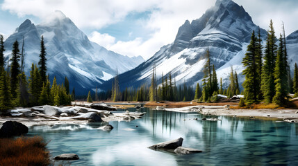 Beautiful Nature in Banff National Park Canada