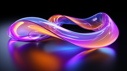 abstract colorful glowing wavy perspective with fractals and curves background 16:9 widescreen wallpapers