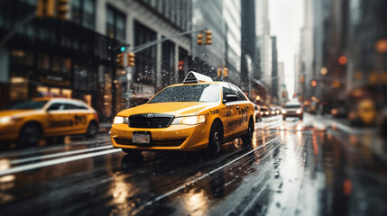 Yellow Cab Ballet: Taxis in the Flow of City Energy, Generative AI