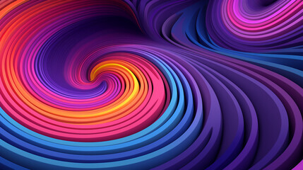 Fototapeta premium abstract colorful glowing wavy perspective with fractals and curves background 16:9 widescreen wallpapers