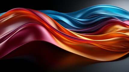 abstract colorful glowing wavy perspective with fractals and curves background 16:9 widescreen wallpapers
