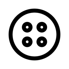 clothes button line icon