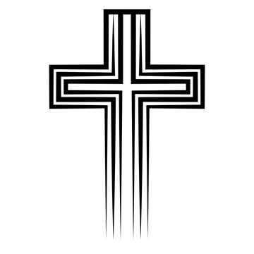 Christian cross, symbol crucifixion Jesus, talisman, symbol faith and veneration