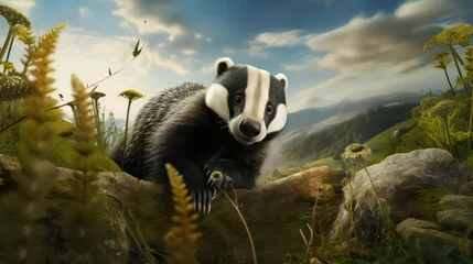 Foto op Canvas giant panda in the forest © Ghulam Nabi