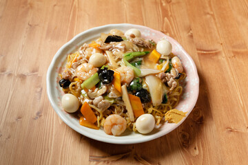 五目あんかけ焼きそば