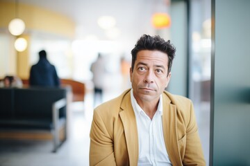 Fototapeta premium actor waiting in casting call lobby