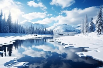 Snowy winter landscapes - stunning images of frosty terrains and majestic mountains