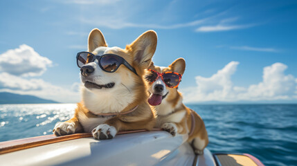 Funny Corgi Dogs