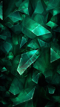 Abstract emerald background. Design element for graphics artworks. Digital collage.