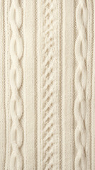 Woolen texture as background, top view. Knitted fabric