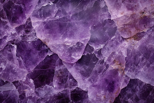 Polished amethyst stone surface texture background
