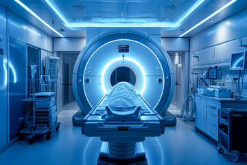 magnetic resonance imaging in the hospital - obrazy, fototapety, plakaty