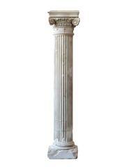 roman pillar isolated on transparent background