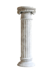 roman pillar isolated on transparent background