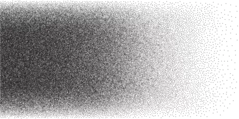 Foto op Plexiglas Stipple texture, pointillism, dusty gradient halftone pattern with black dots gradation © backup_studio