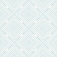 Ikat repeating swimwear design. Turquoise