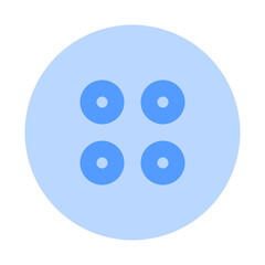 clothes button duotone icon