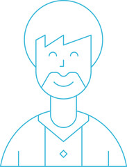 Beard Man Icon
