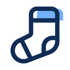 socks filled line icon