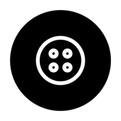 clothes button line circular icon
