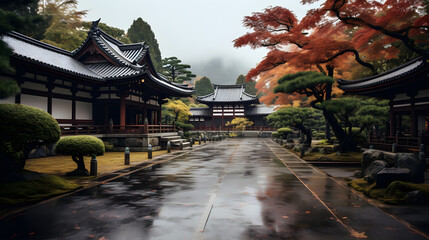 Ryan-ji a Zen temple in northwest Kyoto Japan