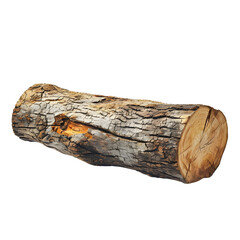 wood log isolated on transparent background