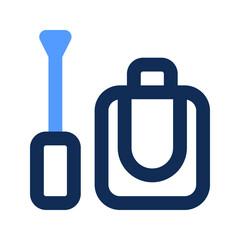 nail polish outline color icon