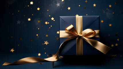 Gift box background with copy space for Christmas gifts, holidays or birthdays