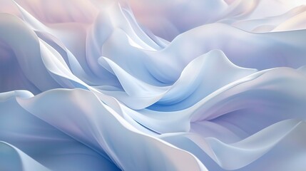 Obraz premium Tulip petals covered in a soft snowy layer, gracefully moving in a wavy dance of winter.