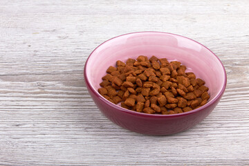 Obraz na płótnie Canvas Bowl with animal food