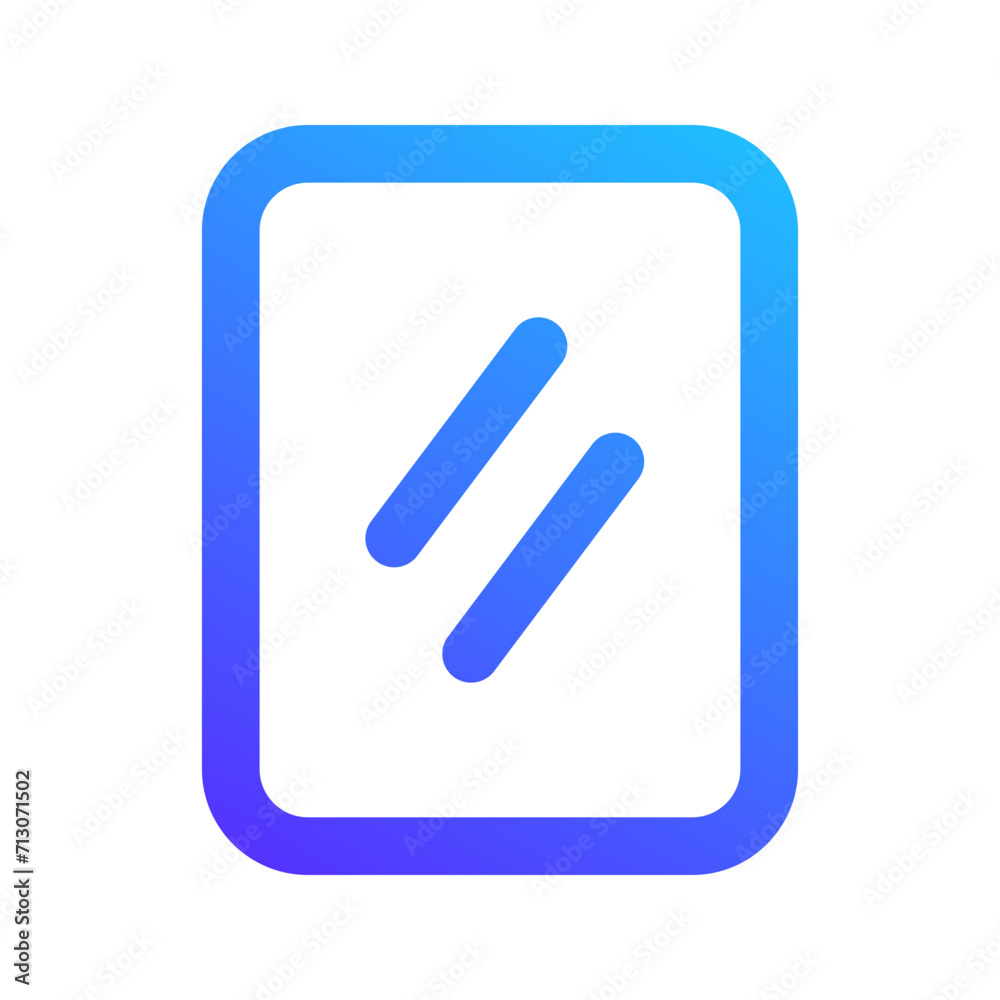 Wall mural mirror gradient icon