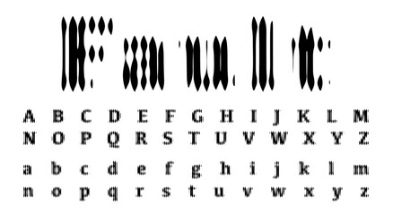 vector fault grunge stain lines raster font - 713072189