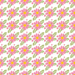 Free vector color hand drawn small flowers pattern design .