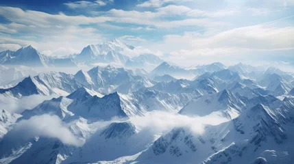 Foto op Aluminium "Overhead View of Majestic Peaks in the Karakoram Range" © Andreas