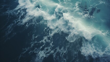 Tumultuous Ocean Waves During a Storm