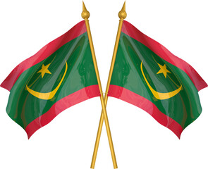 3d Mauritania Flag