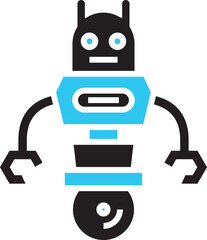 Humanoid Robot Icon
