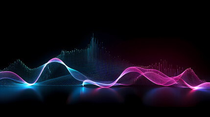 Modern digital abstract 3D background, abstract lines background