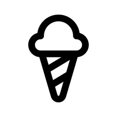 Fototapeta na wymiar ice cream cone line icon