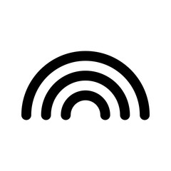 rainbow line icon