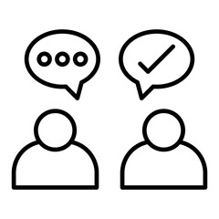   Communication line icon