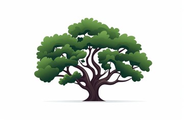 Obraz premium Tree icon vector on white background.Tree logo