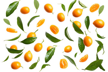 Group of fresh oranges Fruitful Harvest Seamless Pattern