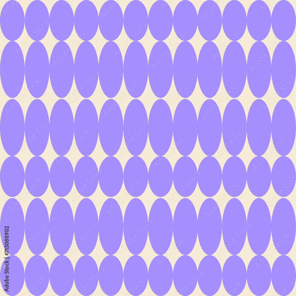 Poster abstract vertical shapes seamless pattern. brutal geometric figure ovals. swiss design aesthetic. ve