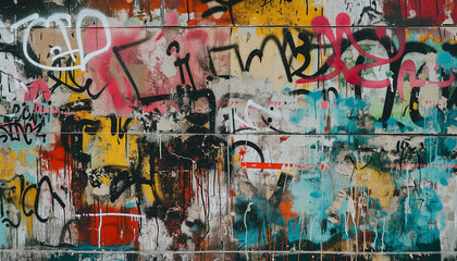 Graffiti Wall Abstract Background Graffitti